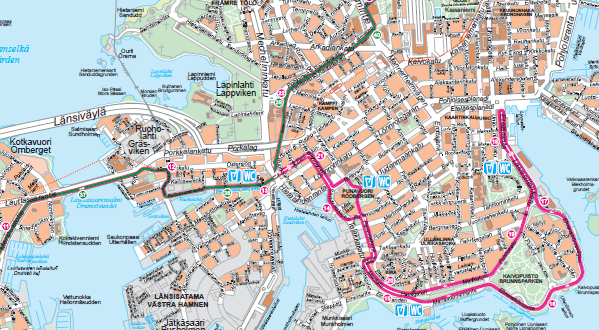 hcm kartta HELSINKI CITY RUNNING DAY 2019 ROUTES AND STARTING TIMES |