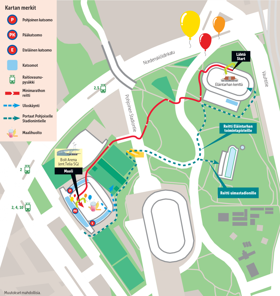 Minimarathon route map