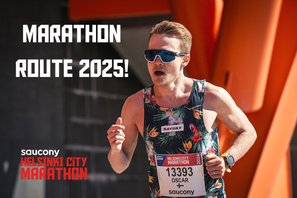 Helsinki City Marathon route 2025